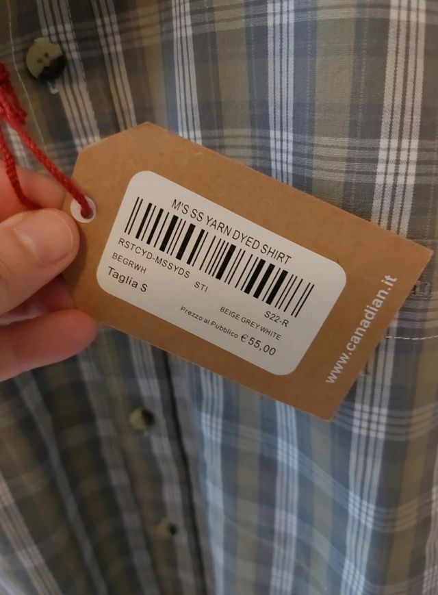 Camicia da uomo Canadian a quadri mezza manica