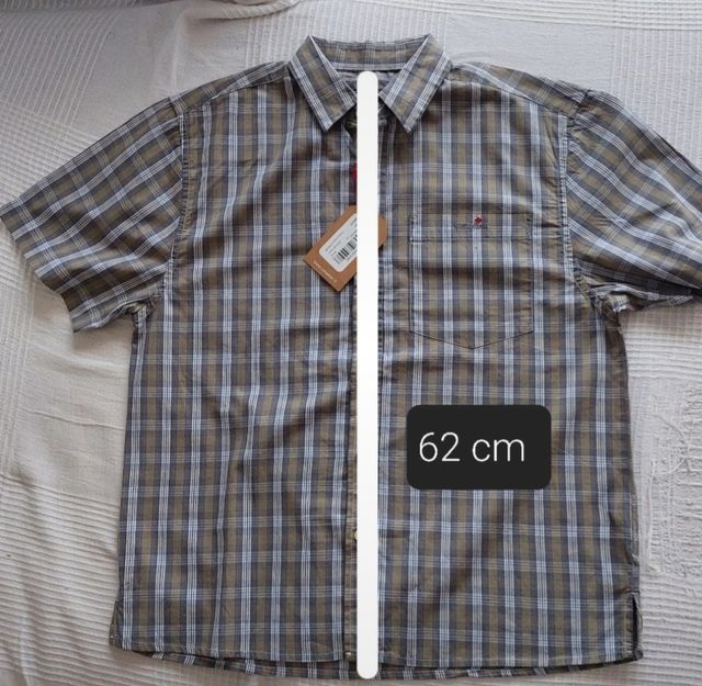 Camicia da uomo Canadian a quadri mezza manica