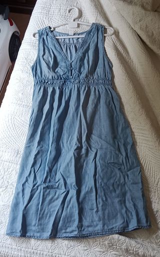 Vestido premamá vaquero azul - M