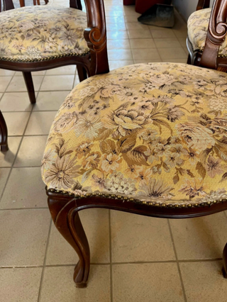 6 Sedie Vintage Legno Noce