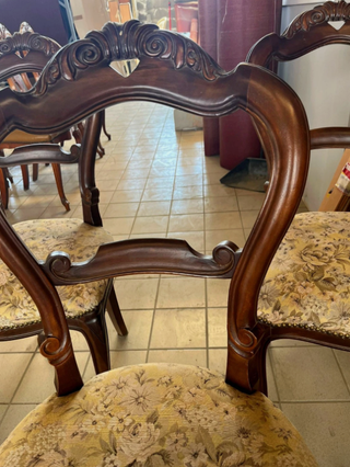 6 Sedie Vintage Legno Noce