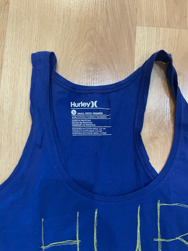 Camiseta azul de tirantes Hurley