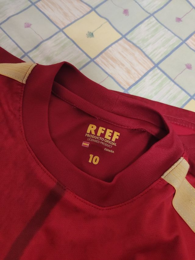 Equipación España: camiseta y shorts