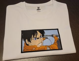 Maglietta Attack on Titan ricamata - L