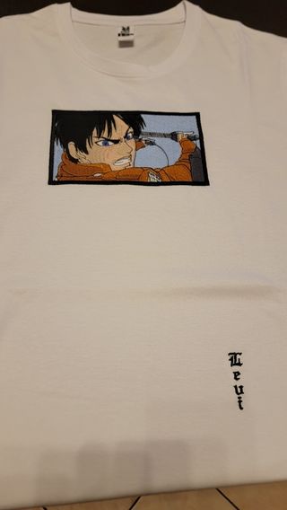 Maglietta Attack on Titan ricamata - L