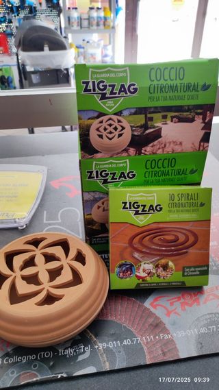ZIGZAG Citronella Coccio + Spirali