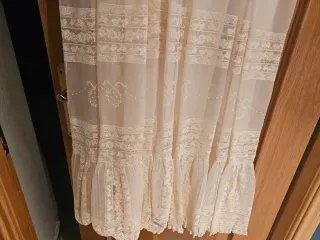 Vestido Comunión blanco roto - encajes finos