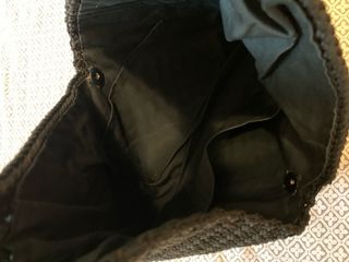 Borsa uncinetto handmade nera e foderata