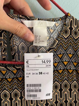 Maglietta H&M nera e gialla tg M