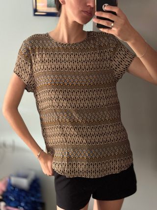 Maglietta H&M nera e gialla tg M