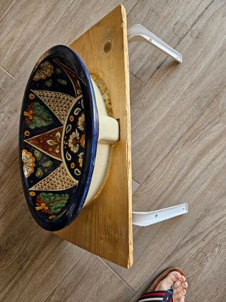 Lavabo artesanal pintado a mano