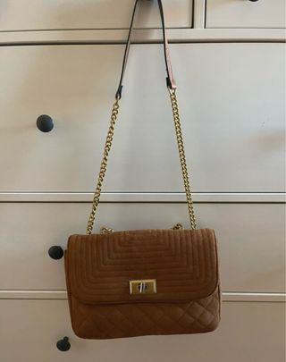 Bolso bandolera ante marrón