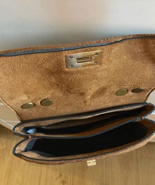 Bolso bandolera ante marrón