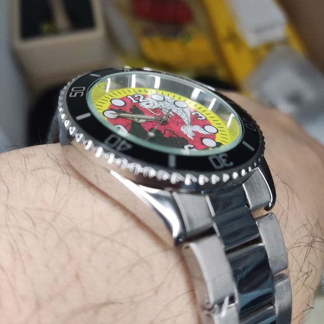 Orologio Dial Stampa Carpe Koi Sportivo uomo Cassa