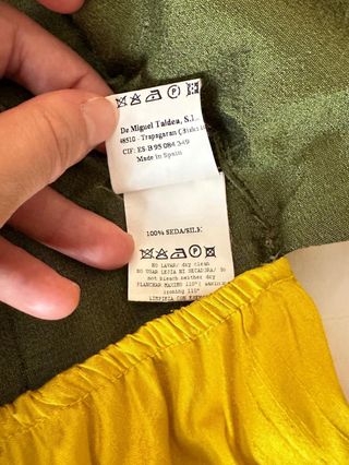 Vestido fiesta amarillo-verde