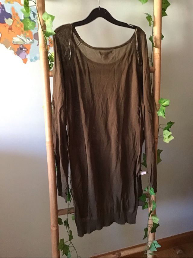 Vestido verde oliva - Talla L