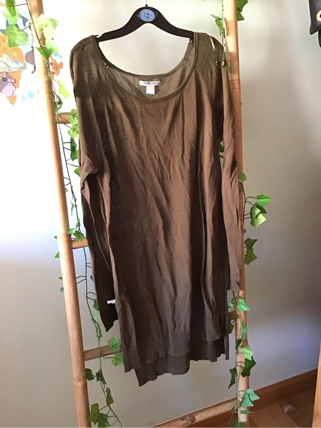 Vestido verde oliva - Talla L