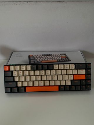 Teclado mecánico Ziyoulang - Beige/Naranja