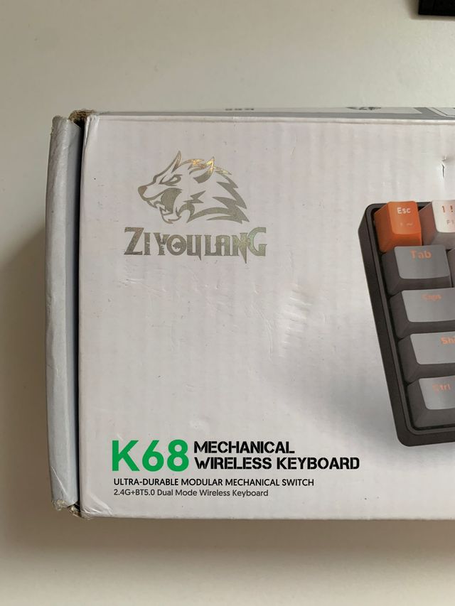 Teclado mecánico Ziyoulang - Beige/Naranja