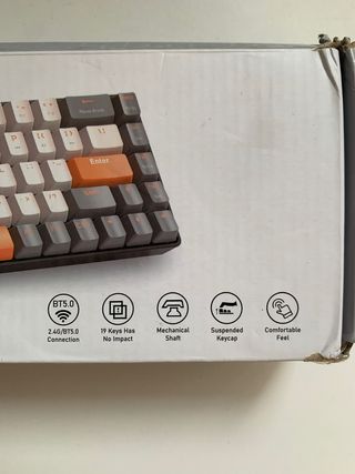 Teclado mecánico Ziyoulang - Beige/Naranja
