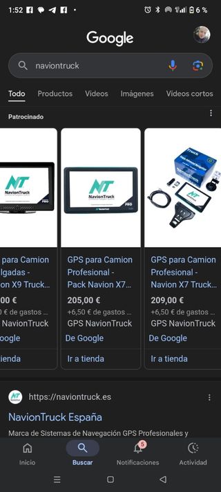 NavionTruck GPS para camión