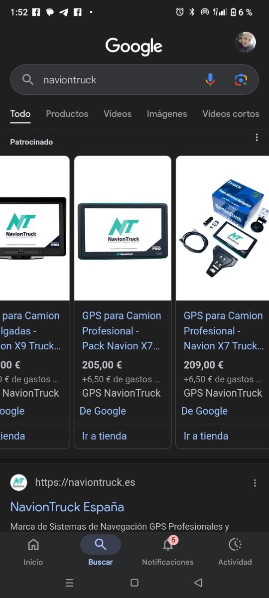NavionTruck GPS para camión