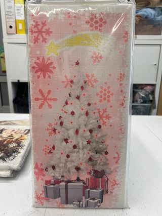 Quadro Natale ricamo punto croce