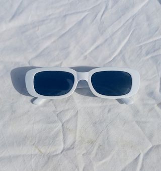 Gafas sol blancas - rectangulares
