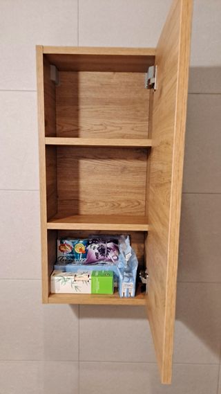 Mueble baño madera - 1 ud.