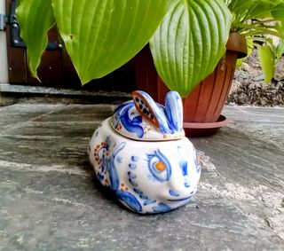 Coniglio salsiera  ceramica  Spagnola vintage 