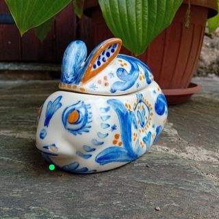 Coniglio salsiera  ceramica  Spagnola vintage 