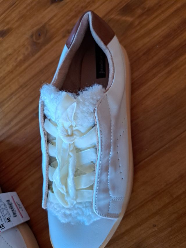 Deportivas Stradivarius blancas - Talla 40