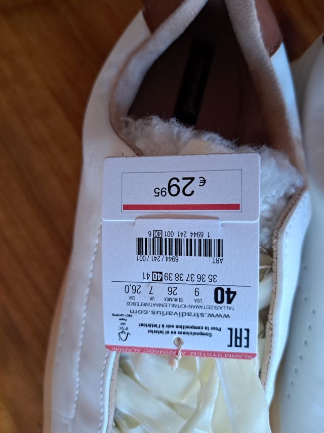 Deportivas Stradivarius blancas - Talla 40