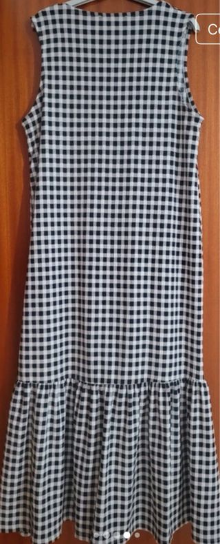 Vestido Sfera M - blanco y negro