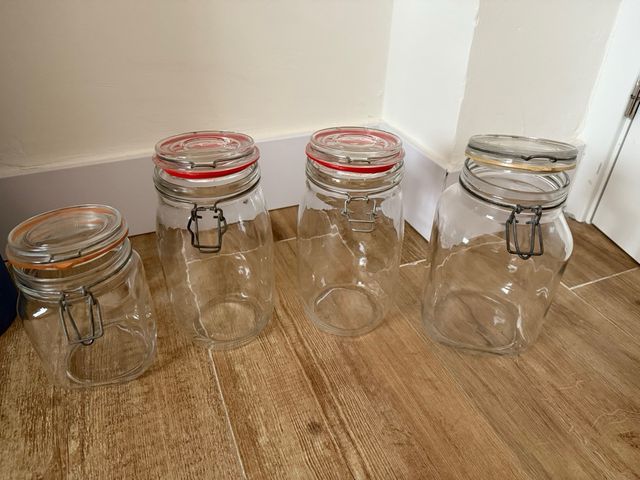 Lote de cuatro tarros de 2L