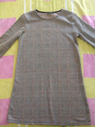 Vestido Stradivarius cuadros L