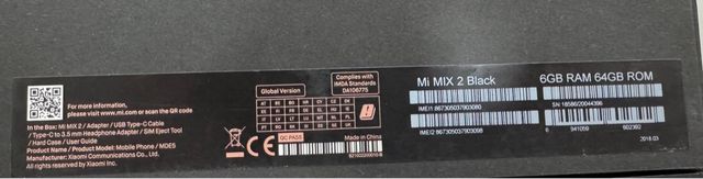 Xiaomi Mi Mix 2 - Smartphone Nero