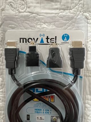 Cable HDMI 3 en 1 Movatel 1.5m