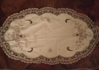Centrini vintage beige (2pz)