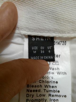 Pantaloni bianchi Shein larghi