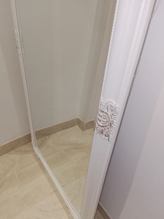 Espejo grande blanco estilo vintage