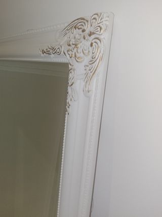 Espejo grande blanco estilo vintage