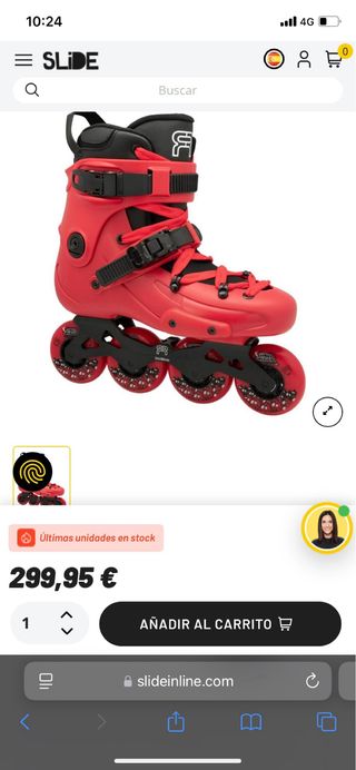 Patines FR 1 80 Rojos Talla 37