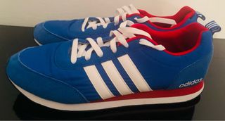 Zapatillas Adidas azules y rojas - 44.5