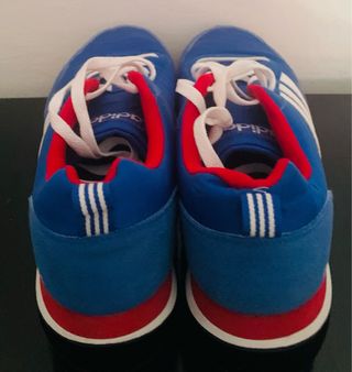 Zapatillas Adidas azules y rojas - 44.5