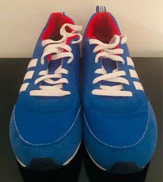 Zapatillas Adidas azules y rojas - 44.5