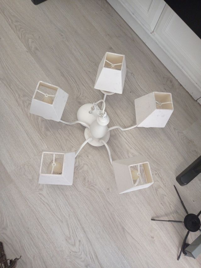 Lámpara techo con 5 luces