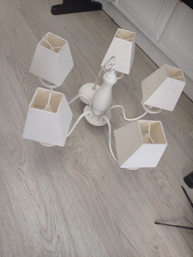 Lámpara techo con 5 luces