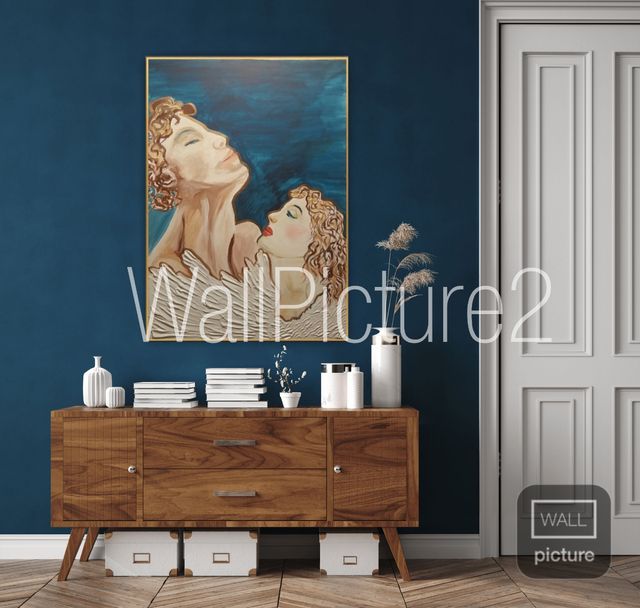 Dipinto acrilico e materico."Sognando"