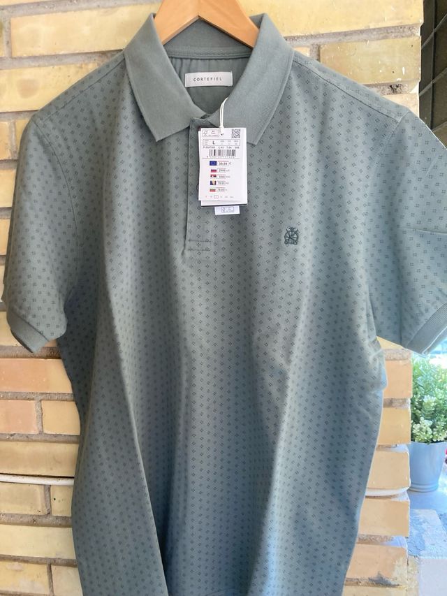 Polo Cortefiel verde L